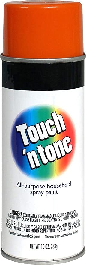 Touch N Tone Spray Paint, General Purpose, Oil Formula, Interior and Exterior Use, 20 Minutes Dry Time. Ideal for Plastic Metal, Wood, Ceramic, Concrete, Paper and More Touch N Tone Spray Paint, General Purpose, Oil Formula, Interior and Exterior Use, 20 Minutes Dry Time. Ideal for Plastic Metal, Wood, Ceramic, Concrete, Paper and More